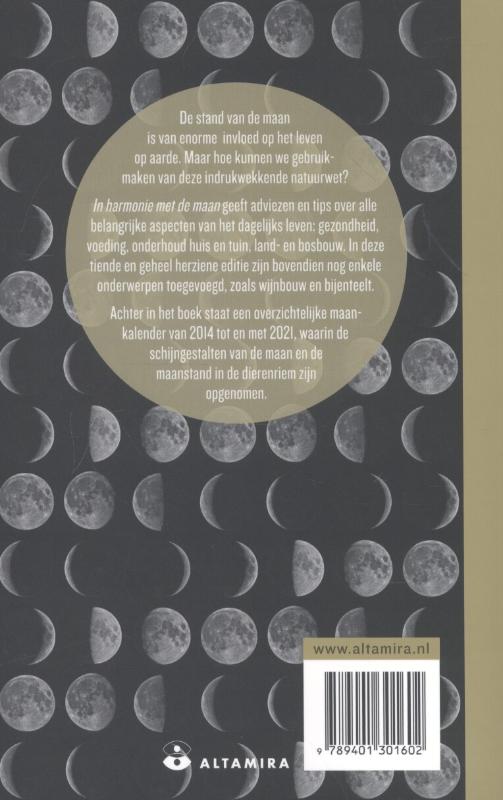 In harmonie met de maan achterkant