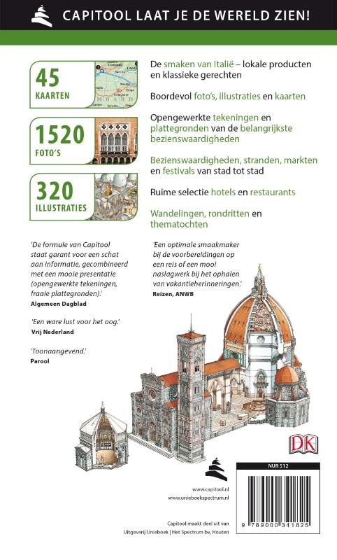 Italië / Capitool reisgidsen achterkant