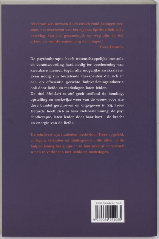 Met Hart En Ziel achterkant