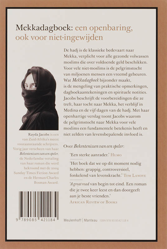Mekka Dagboek achterkant