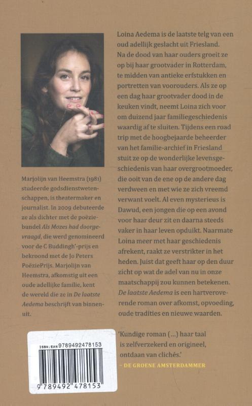 De laatste Aedema achterkant