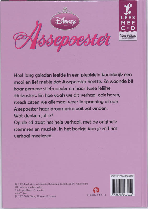 Assepoester + Cd achterkant