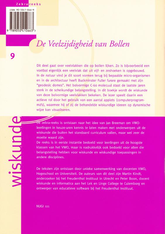 Zebra-reeks 9 - De veelzijdigheid van bollen achterkant