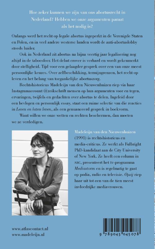 Leven en laten leven achterkant