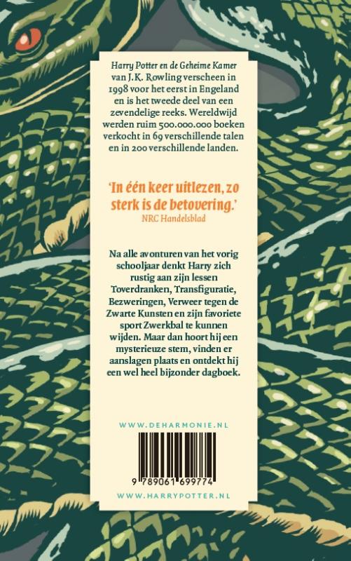 Harry Potter en de geheime kamer / Harry Potter / 2 achterkant