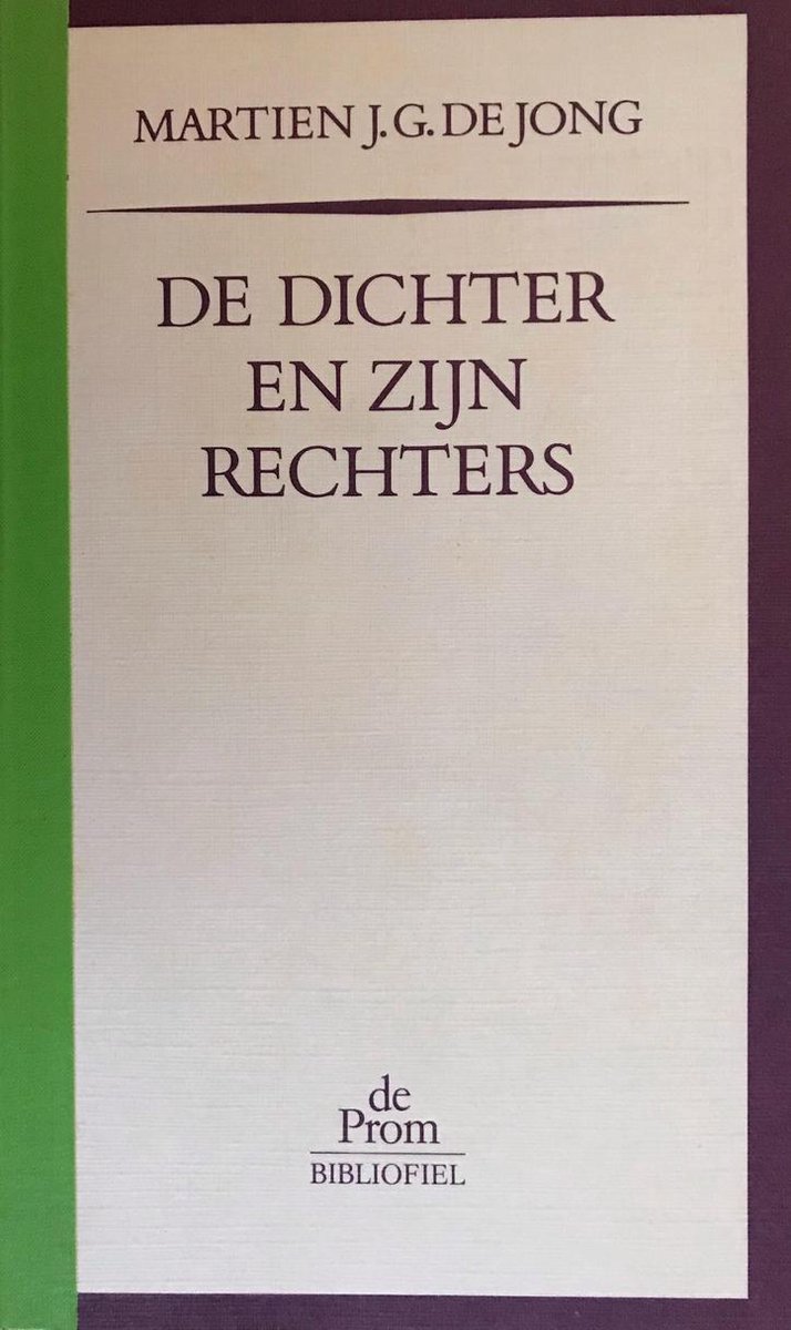 De dichter en zijn rechters