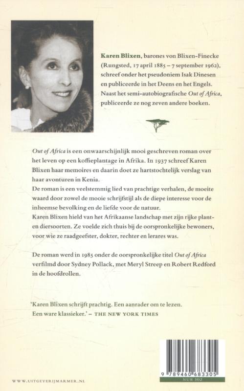 Out of Africa achterkant