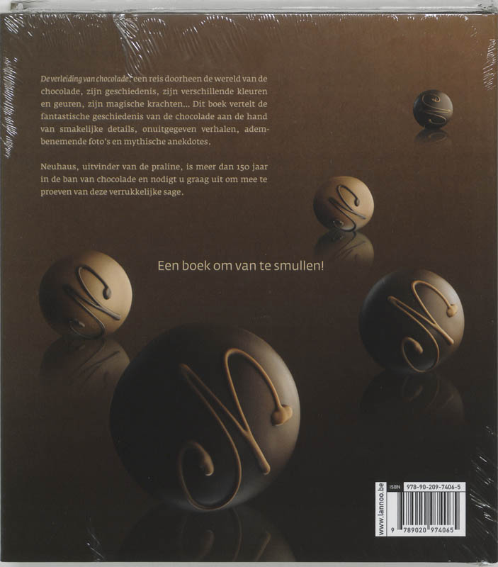 De verleiding van chocolade achterkant