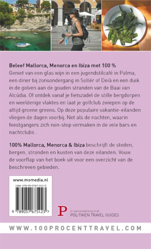 100% Mallorca, Menorca & Ibiza / 100% regiogidsen achterkant