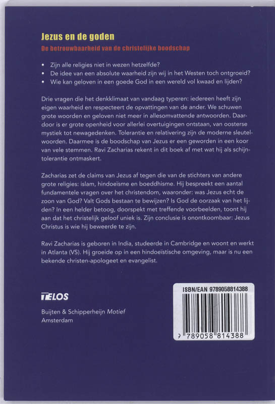 Jezus en de goden achterkant