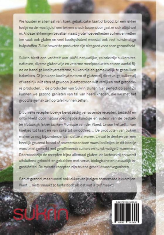 Lekker en gezond bakken met sukrin achterkant