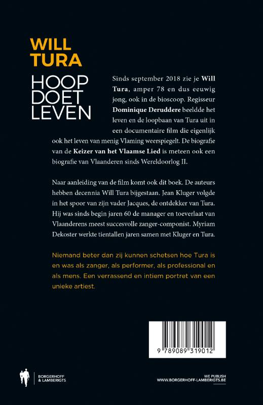 Will Tura - Hoop doet leven achterkant
