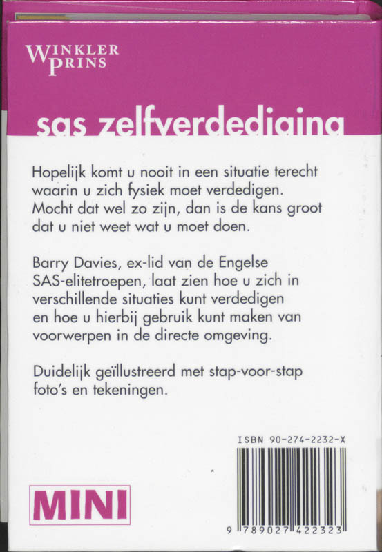 Mini WP / SAS Zelfverdediging / Mini Winkler Prins achterkant