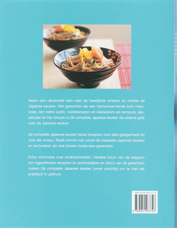 De complete Japanse keuken achterkant