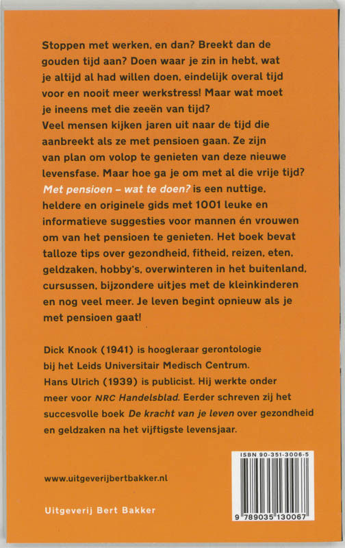 Met Pensioen Wat Te Doen achterkant