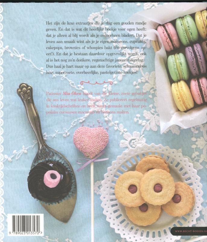 Macarons cupcakes cakepops achterkant