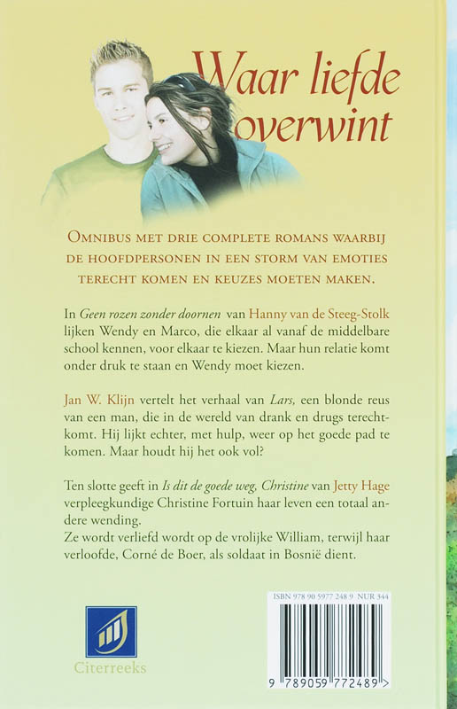 Waar Liefde Overwint achterkant