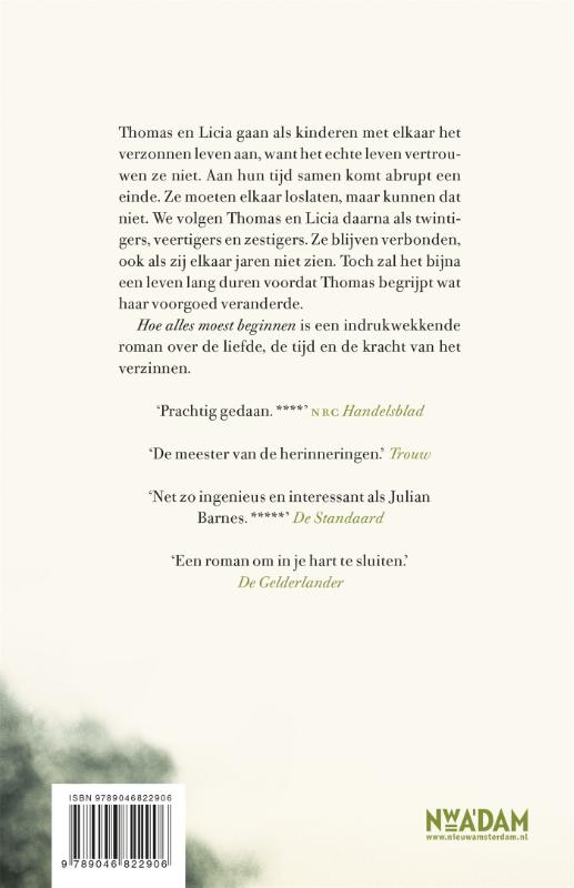 Hoe alles moest beginnen achterkant