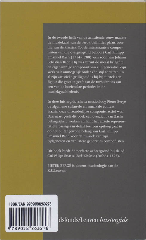 Carl Philipp Emanuel Bach 1714-1788 achterkant