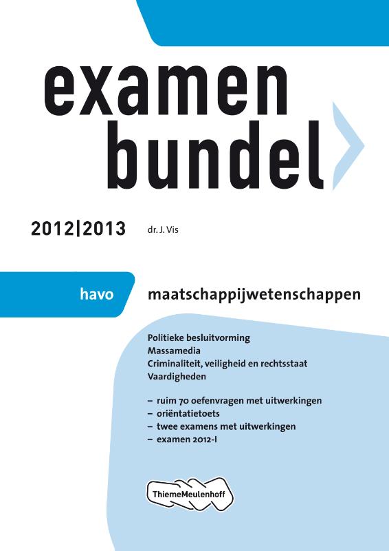 2012/2013 examenbundel havo maatschappijwetenschap