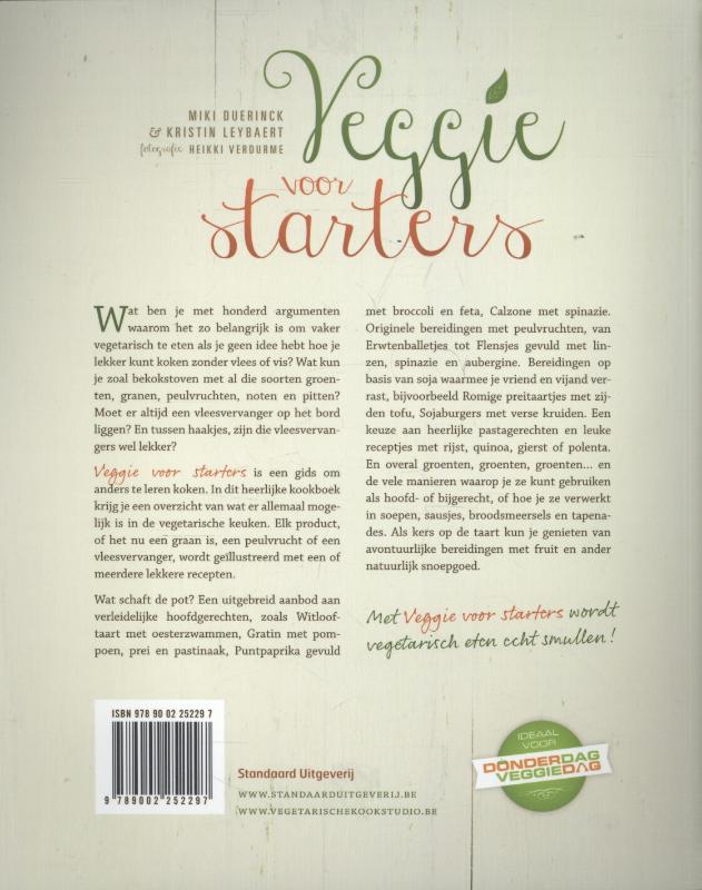 Veggie voor starters achterkant