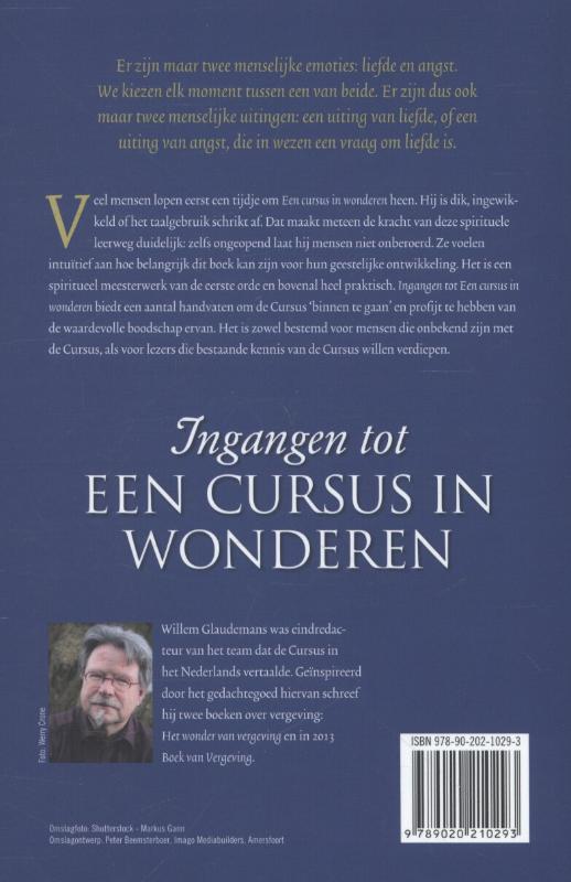 Ingangen tot een cursus in wonderen achterkant