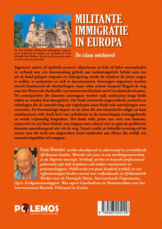 Militante immigratie in Europa achterkant