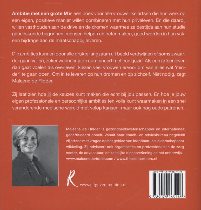 Ambitie met een grote M achterkant