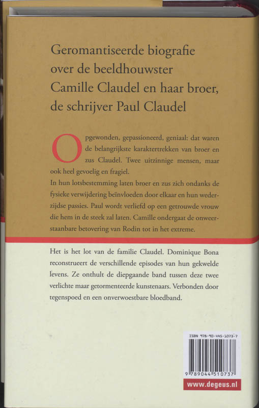 Camille En Paul, De Passie Van Claudel achterkant