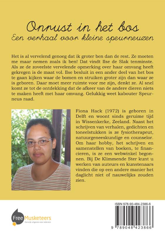 Onrust in het bos achterkant