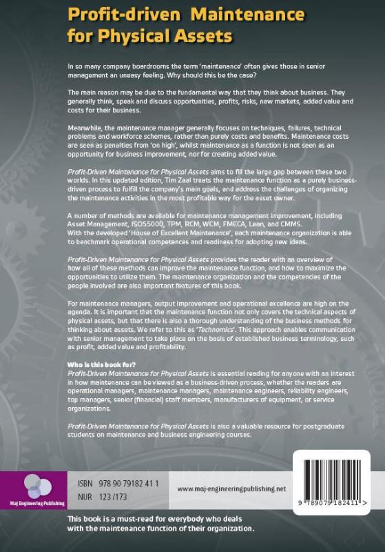 Profit-driven maintenance for physical assets achterkant