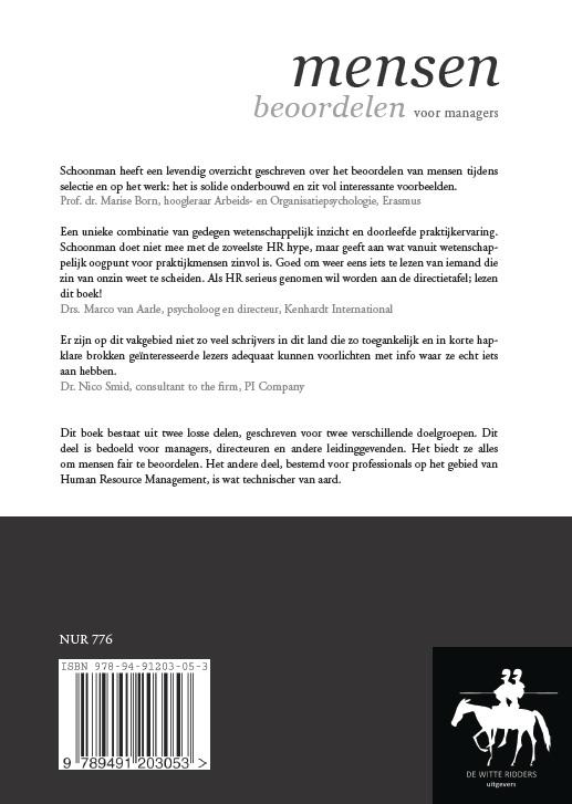 Mensen beoordelen achterkant