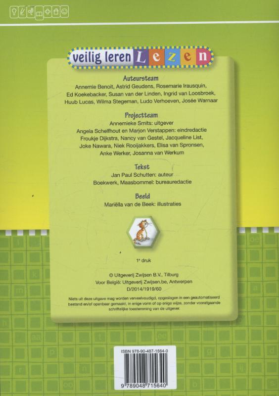 Veilig leren lezen Kern 9 Ploeg drie aan de bak! achterkant