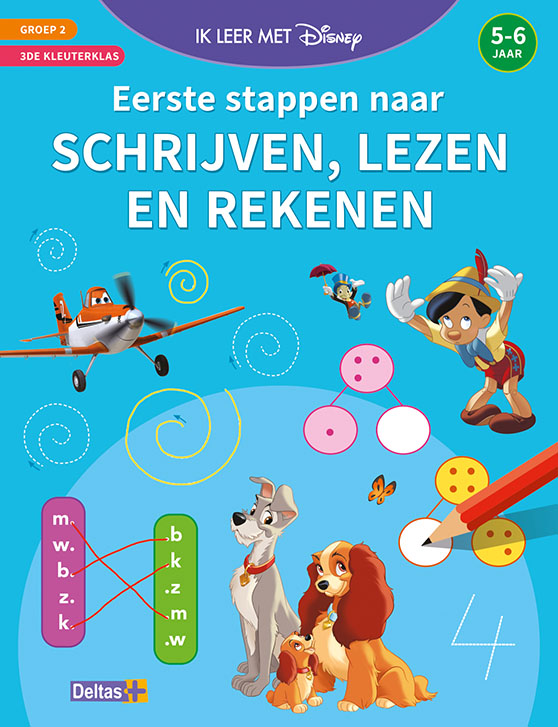 Eerste stappen naar schrijven, lezen en rekenen (5-6 j.) / Ik leer met Disney / 0