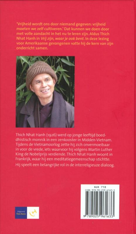 Vrij zijn, waar je ook bent achterkant