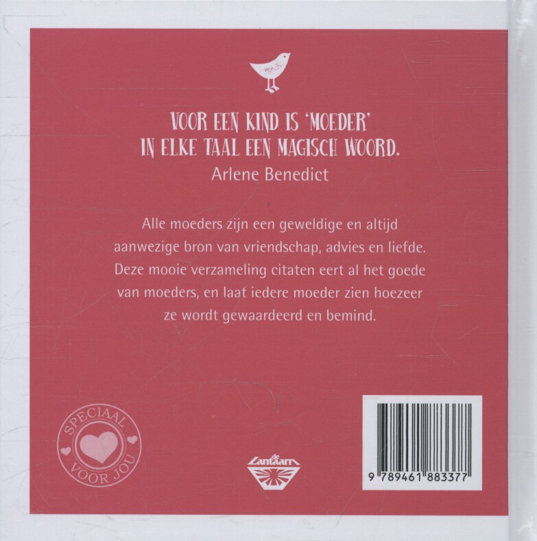 Voor de beste mama van de wereld achterkant