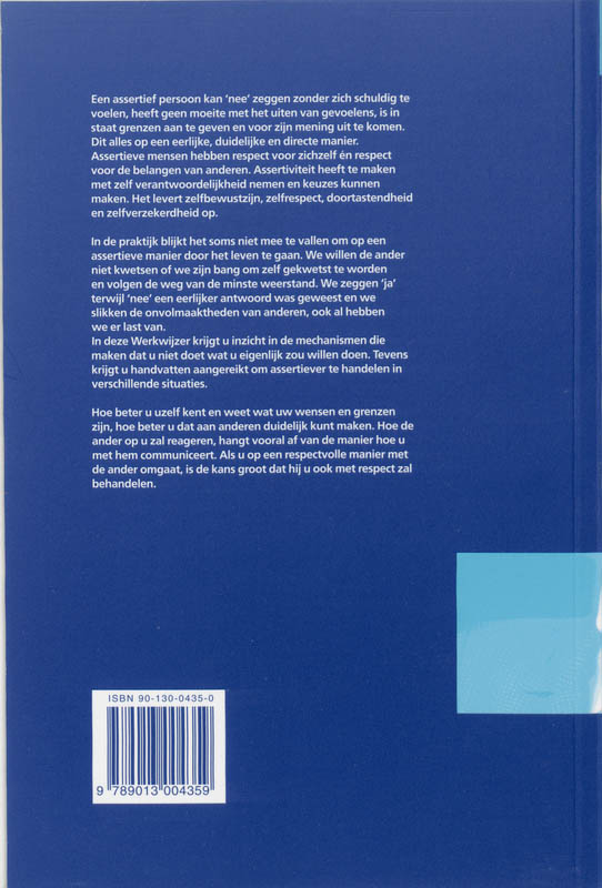 Assertiviteit achterkant