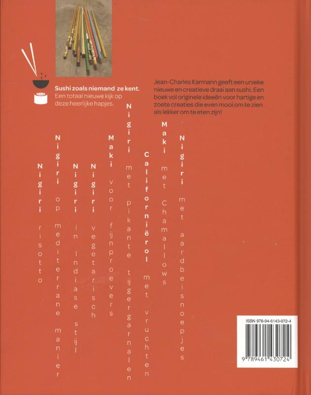 Sushi fusion / Creatief Culinair achterkant