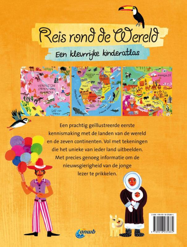 Reis rond de wereld achterkant