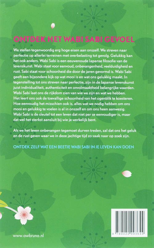 Wabi sabi - Christopher A. Weidner, Weidner & C.A. achterkant