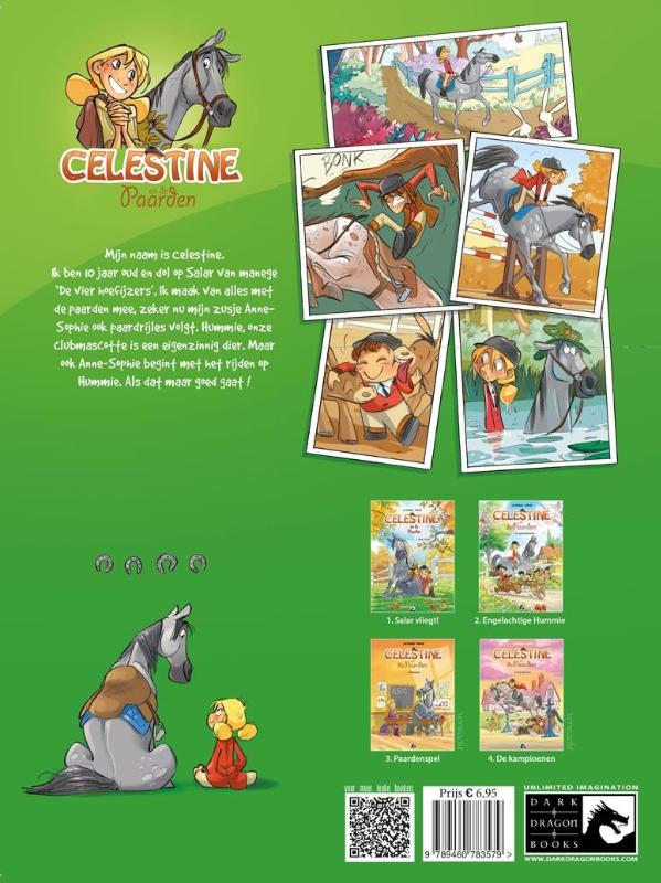 Celestine en de paarden 02. de engelachtige mummie achterkant