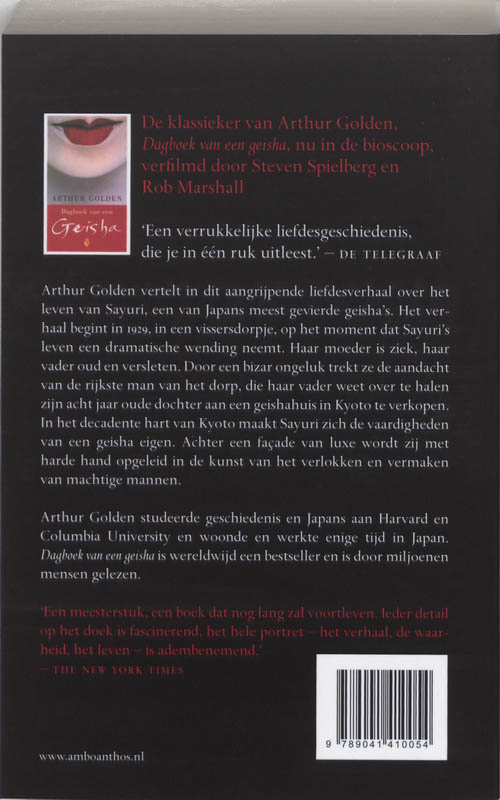 Dagboek Van Een Geisha achterkant