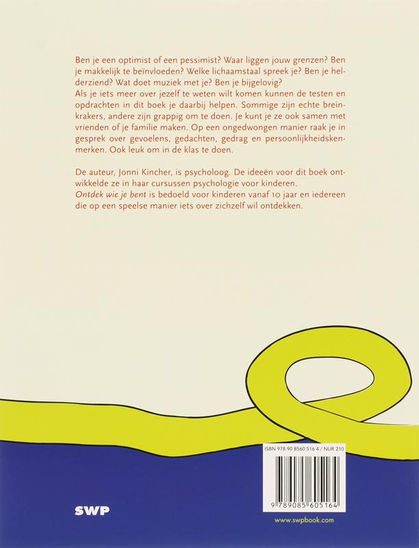 Ontdek wie je bent achterkant