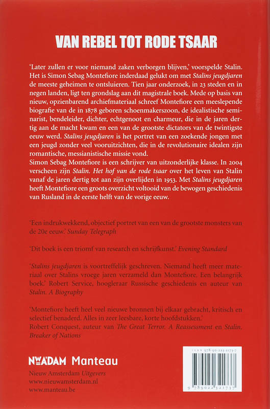 Van Rebel Tot Rode Tsaar achterkant