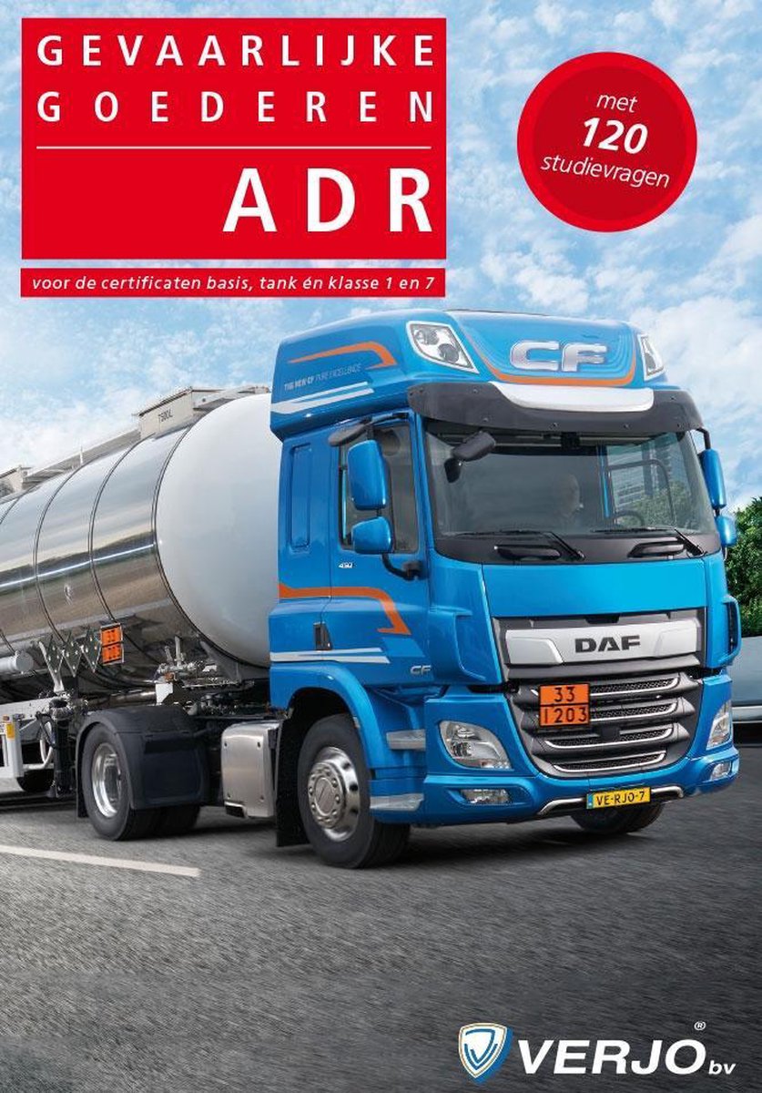 Theorieboek Gevaarlijke Goederen ADR 23e druk