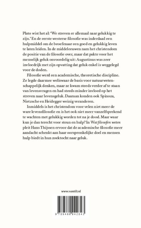 Wat filosofen weten achterkant