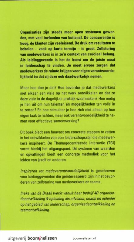 Inspireren tot medeverantwoordelijkheid achterkant