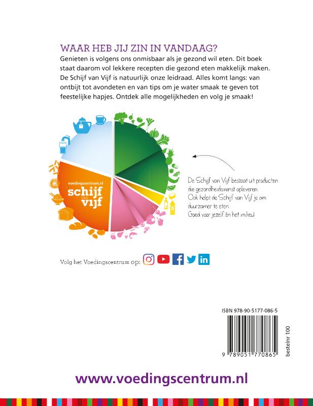 Schijf van Vijf het kookboek achterkant