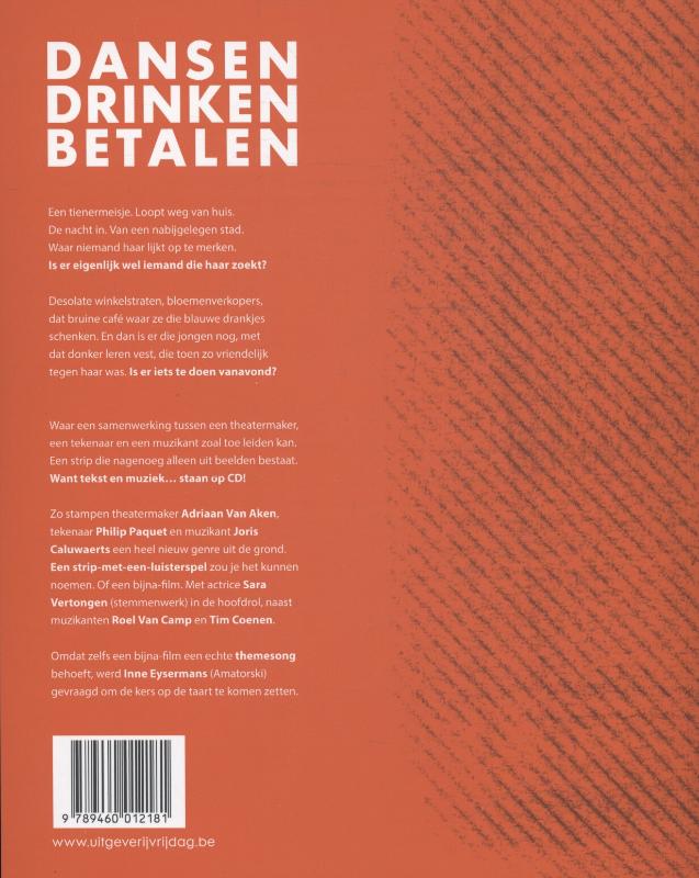 Dansen drinken betalen achterkant