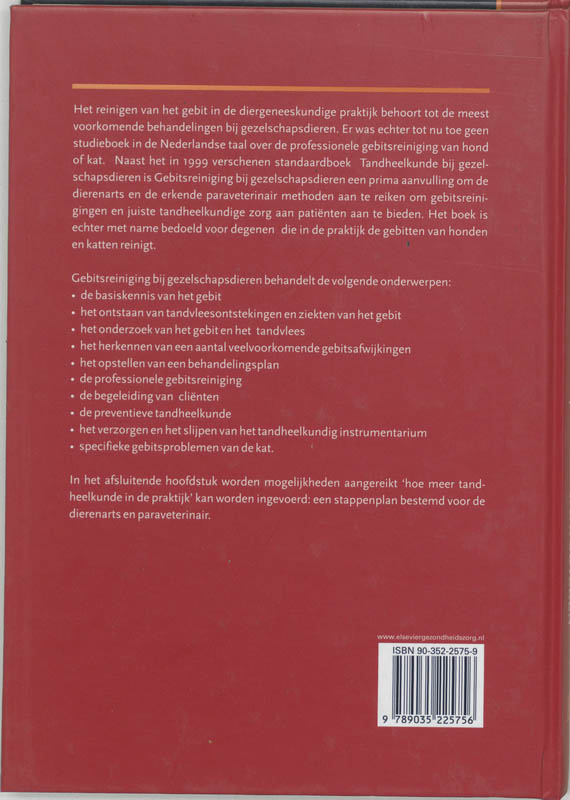 Gebitsreiniging bij gezelschapsdieren achterkant